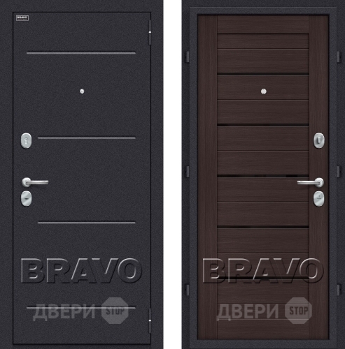 Дверь Bravo Оптим Техно Венге в Домодедово