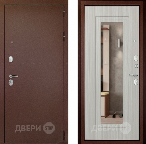 Дверь (Дверной Континент) Гарант - 1 Зеркало Сандал белый в Домодедово