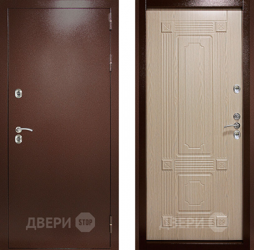 Входная металлическая Дверь (Дверной Континент) Термаль Ультра Беленый дуб в Домодедово