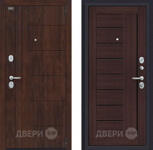 Входная металлическая Дверь Bravo Оптим Модерн Wenge Veralinga в Домодедово