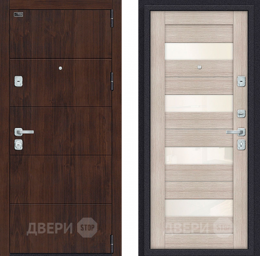 Входная металлическая Дверь Bravo Porta M-3 4/П23 Cappuccino Veralinga в Домодедово