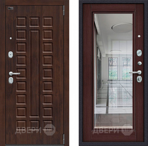 Входная металлическая Дверь Bravo Porta S-3 51/П61 с зеркалом Венге в Домодедово
