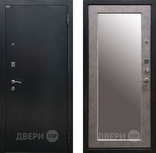 Дверь Ратибор Классик 3К с зеркалом Бетон светлый в Домодедово