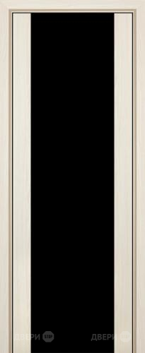 Межкомнатная дверь ProfilDoors 8X эш вайт мелинга (черный триплекс) в Домодедово