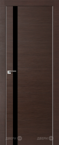 Межкомнатная дверь ProfilDoors 6Z венге кроскут (черный лак) в Домодедово