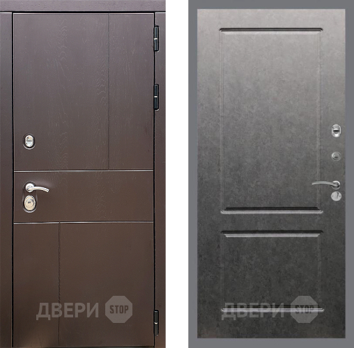 Входная металлическая Дверь Стоп УРБАН ФЛ-117 Штукатурка графит в Домодедово
