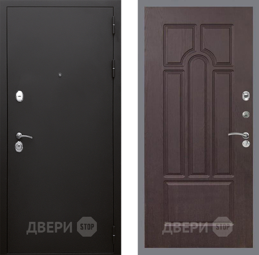 Входная металлическая Дверь Стоп КЛАССИК Шагрень ФЛ-58 Венге в Домодедово