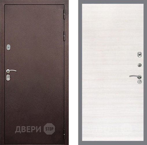 Входная металлическая Дверь Стоп КЛАССИК Медь Гладкая Акация светлая в Домодедово