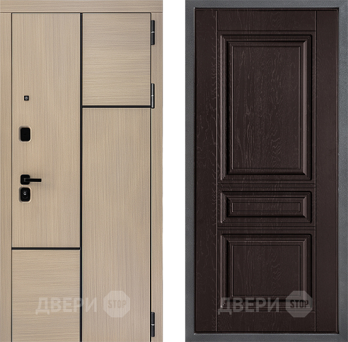 Входная металлическая Дверь Дверной континент ДК-14 ФЛ-243 Дуб шоколадный в Домодедово