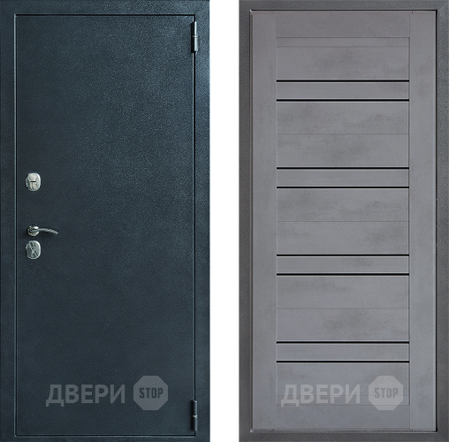 Входная металлическая Дверь Дверной континент ДК-70 Дизайн ФЛ-49 Бетон серый в Домодедово