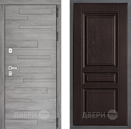 Дверь Дверной континент ДК-10 ФЛ-243 Дуб шоколадный в Домодедово
