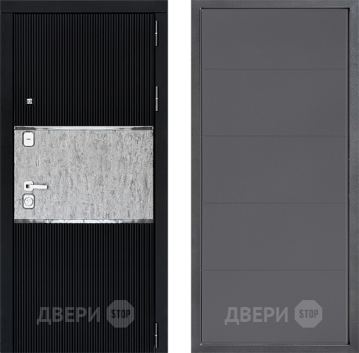 Входная металлическая Дверь Дверной континент ДК-13 ФЛ-649 Графит софт в Домодедово