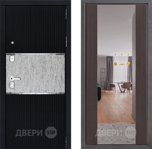 Дверь Дверной континент ДК-13 ФЛЗ-1 Зеркало Венге в Домодедово