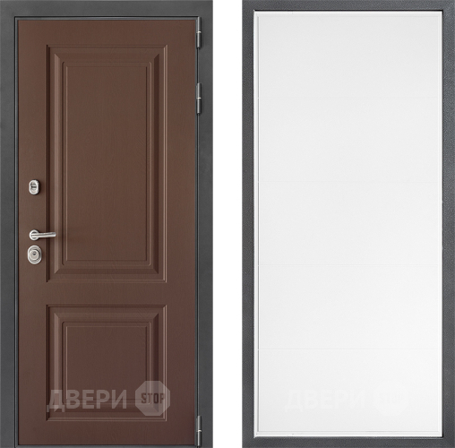 Входная металлическая Дверь Дверной континент ДК-3/729 ФЛ-649 Белый софт в Домодедово