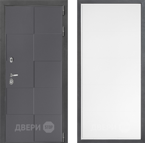 Входная металлическая Дверь Дверной континент ДК-3/606 ФЛ-649 Белый софт в Домодедово