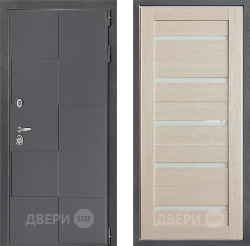 Входная металлическая Дверь Дверной континент ДК-3/606 ФЛ-47 Лиственница белая в Домодедово