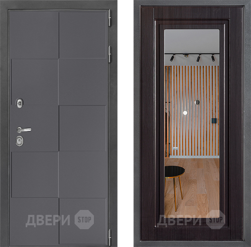 Дверь Дверной континент ДК-3/606 ФЛЗ Зеркало Венге в Домодедово