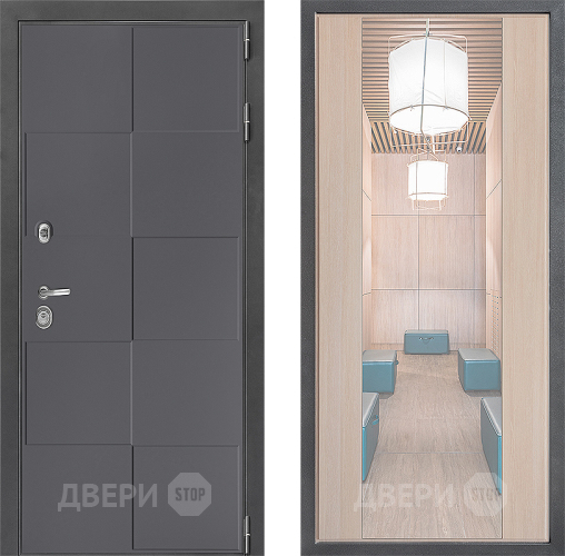 Дверь Дверной континент ДК-3/606 ФЛЗ-1 Зеркало Капучино в Домодедово