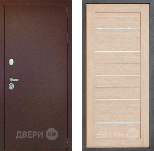 Входная металлическая Дверь Дверной континент Рубикон Медь Дизайн ФЛ-46 Капучино в Домодедово