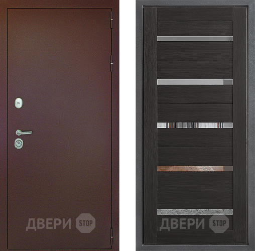 Дверь Дверной континент Рубикон Медь Дизайн ФЛ-47 Венге в Домодедово
