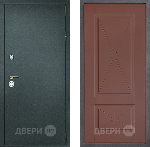 Дверь Дверной континент Рубикон Серебро Дизайн ФЛ-617 Ясень шоколадный в Домодедово