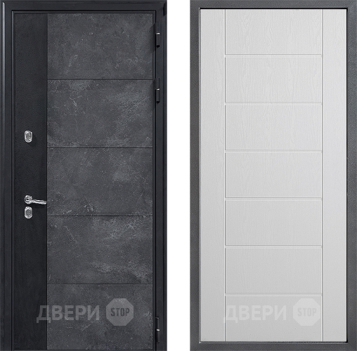 Дверь Дверной континент ДК-15 Бетон ТЕРМО ФЛ-Лайн Белое дерево в Домодедово
