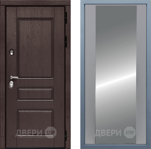 Входная металлическая Дверь Дива МД-90 Д-15 Зеркало Силк Маус в Домодедово