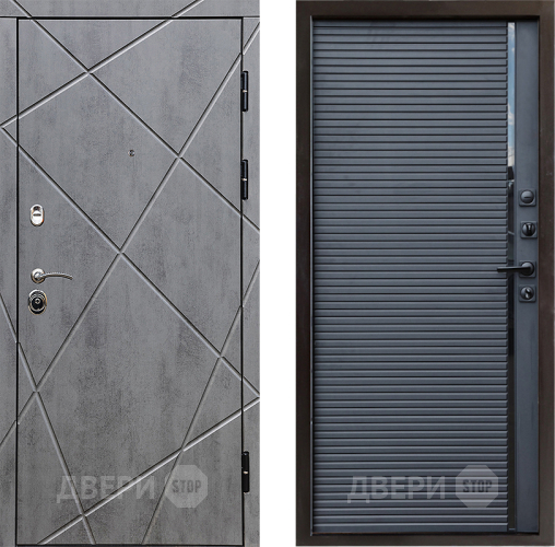 Входная металлическая Дверь Престиж Лучи Porte Черный кварц в Домодедово