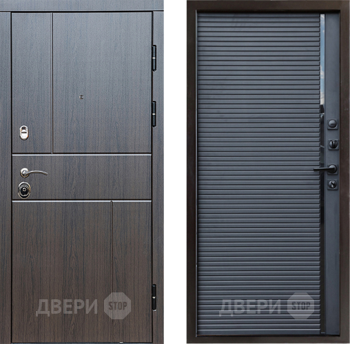 Входная металлическая Дверь Престиж Горизонт Венге Porte Черный кварц в Домодедово