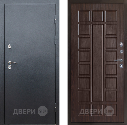 Входная металлическая Дверь Престиж TERMO с терморазрывом Снегирь Серебро Престиж Венге в Домодедово