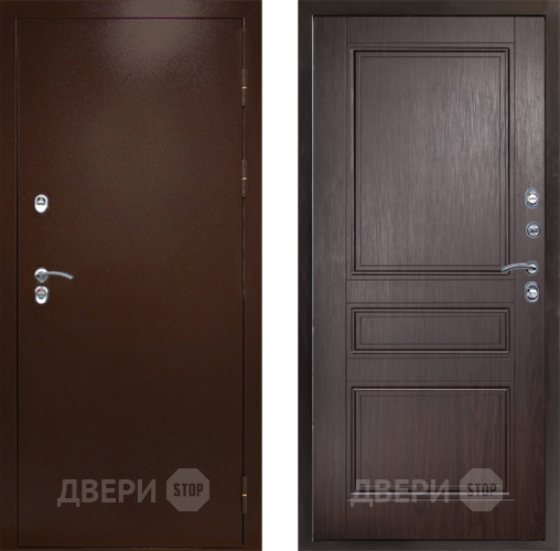 Дверь Престиж TERMO с терморазрывом Снегирь Медь Классика Венге в Домодедово