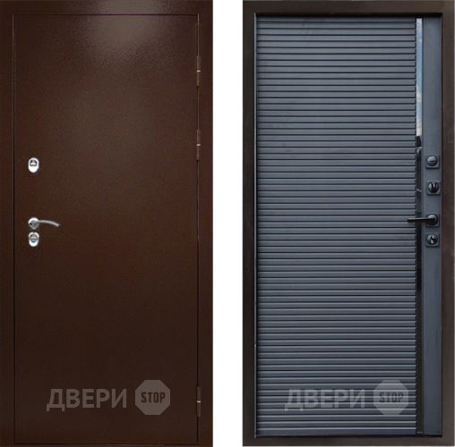 Дверь Престиж TERMO с терморазрывом Снегирь Медь Porte Черный кварц в Домодедово