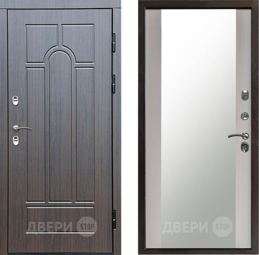 Дверь Престиж TERMO с терморазрывом Арка Зеркало Лиственница белая в Домодедово