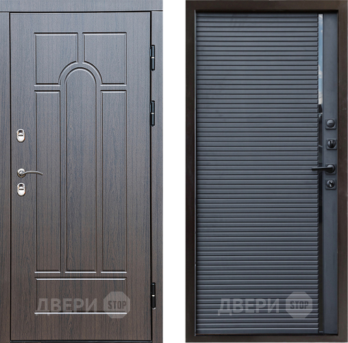 Дверь Престиж TERMO с терморазрывом Арка Porte Черный кварц в Домодедово