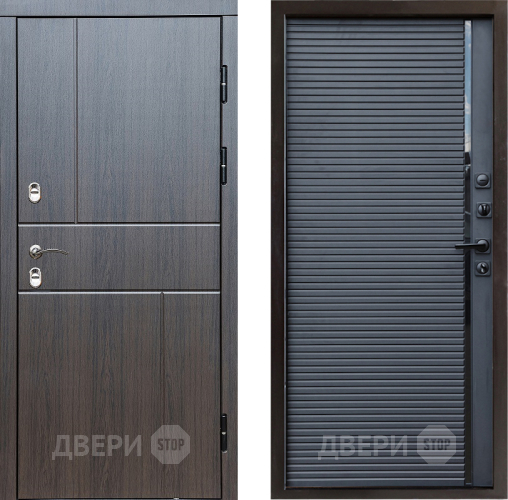 Входная металлическая Дверь Престиж TERMO с терморазрывом Горизонт Венге Porte Черный кварц в Домодедово