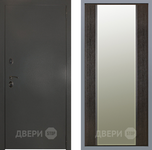 Дверь Заводские двери Эталон 3к антик серебро Зеркало Макси Венге в Домодедово
