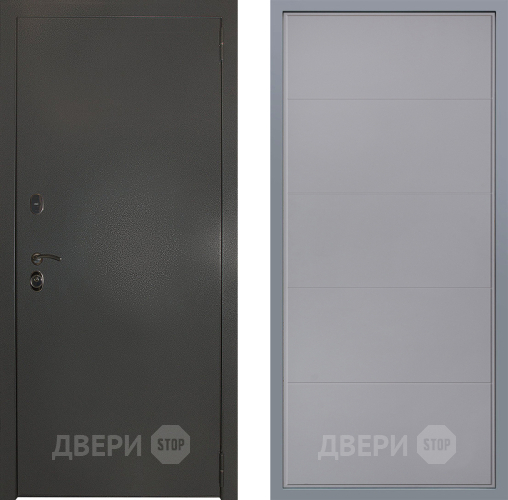 Дверь Заводские двери Эталон 3к антик серебро Тривия Грей софт в Домодедово