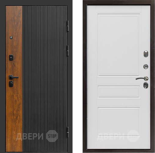 Входная металлическая Дверь Престиж Prestizh Классика Лиственница белая в Домодедово