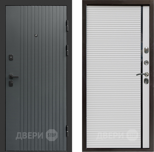 Входная металлическая Дверь Престиж Tvist Grey Porte Белый в Домодедово