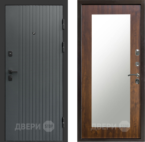 Дверь Престиж Tvist Grey Зеркло Пастораль Дуб в Домодедово