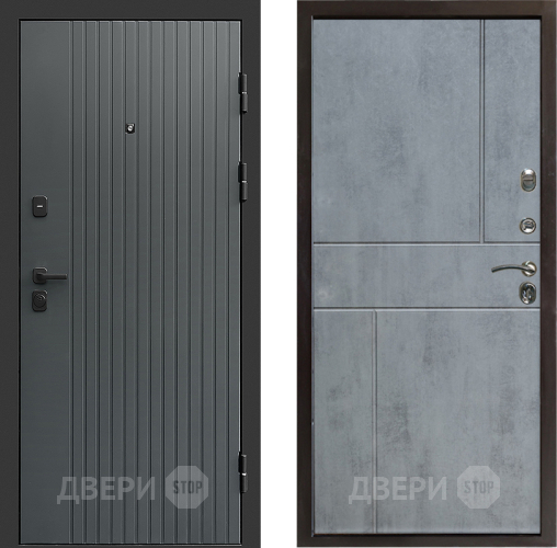 Дверь Престиж Tvist Grey Горизонт Бетон темный в Домодедово