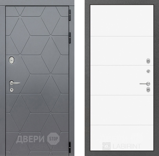 Дверь Лабиринт (LABIRINT) Cosmo 13 Белый софт в Домодедово