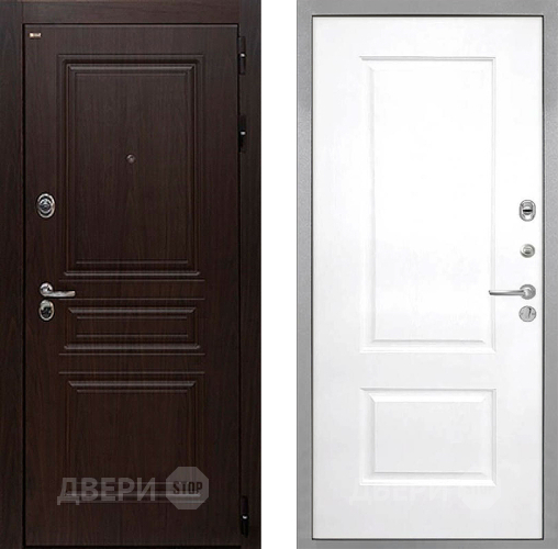 Входная металлическая Дверь Интекрон (INTECRON) Брайтон Тиковое Дерево Альба Роял Вуд белый в Домодедово
