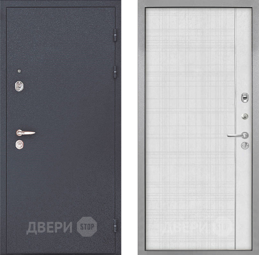 Входная металлическая Дверь Интекрон (INTECRON) Колизей В-07 с молдингом Лофт белый в Домодедово
