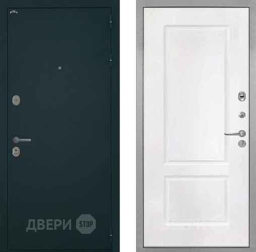 Входная металлическая Дверь Интекрон (INTECRON) Греция КВ-2 Белый матовый в Домодедово
