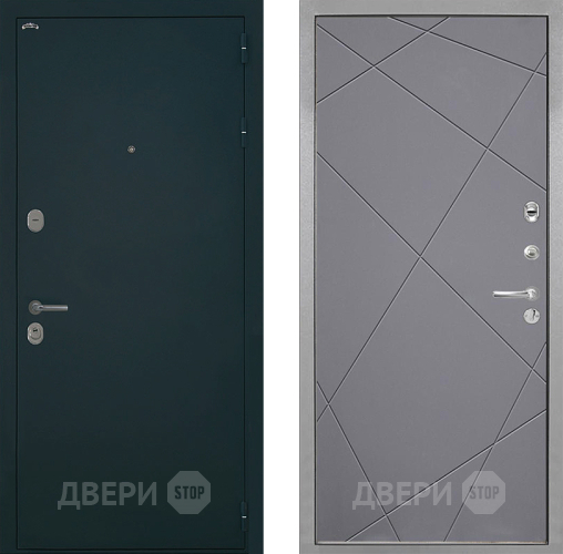 Дверь Интекрон (INTECRON) Греция Лучи-М Графит софт в Домодедово