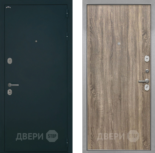 Входная металлическая Дверь Интекрон (INTECRON) Греция Гладкая Дуб турин в Домодедово