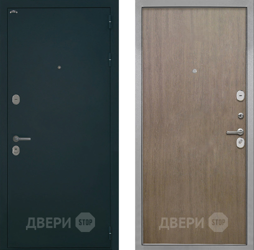 Входная металлическая Дверь Интекрон (INTECRON) Греция Гладкая шпон Венге коричневый в Домодедово