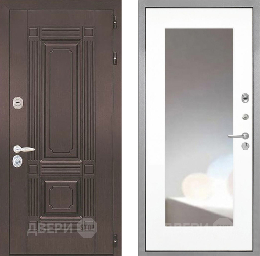 Дверь Интекрон (INTECRON) Италия ФЛЗ-120-М Зеркало Белый матовый в Домодедово