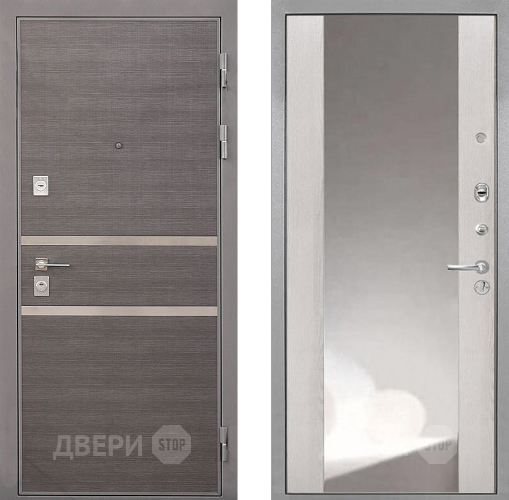 Дверь Интекрон (INTECRON) Неаполь ФЛЗ-516 Зеркало Сосна белая в Домодедово